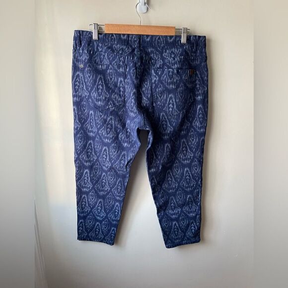 Root blue western Aztec cotton ankle jean pants size 31 - Picture 2 of 9